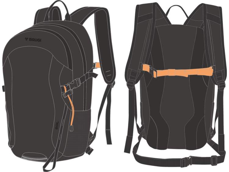 Trekking Backpack 20 Liters _ BRUGI  Art. ZG15996 (1)