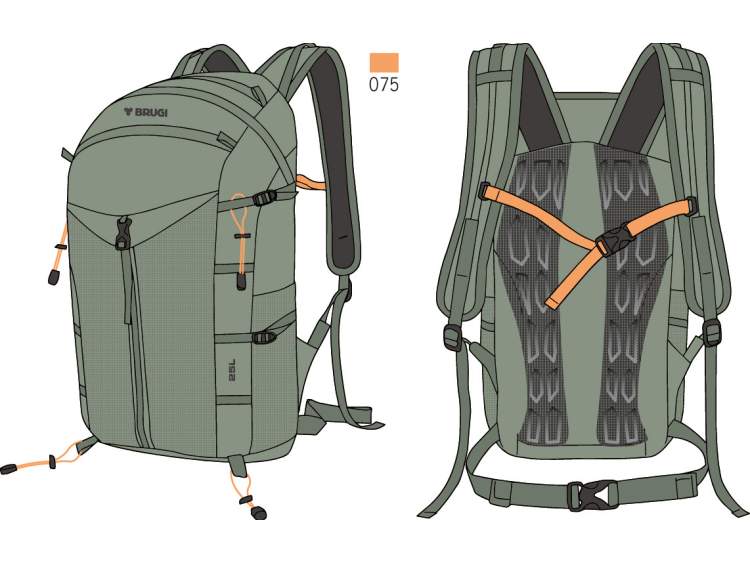 Trekking Backpack 25 Liters _ BRUGI  Art. ZG16177 (1)