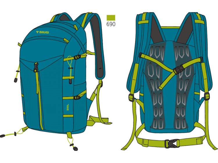 Trekking Backpack 25 Liters _ BRUGI  Art. ZG16234 (1)