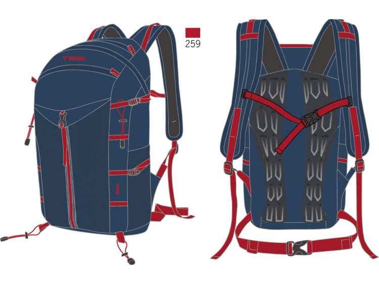 Trekking Backpack 25 Liters _ BRUGI  Art. ZG16951 (1)