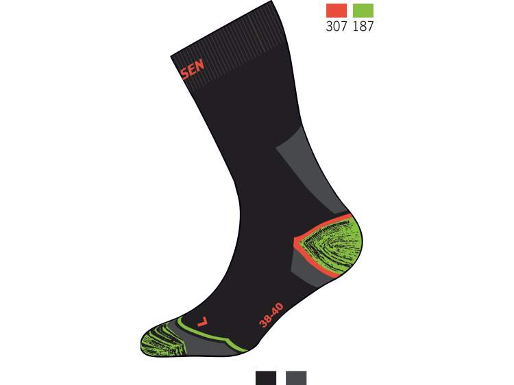 Summer trekking socks in breathable technical fabric  Art. Z53O5KT (1)