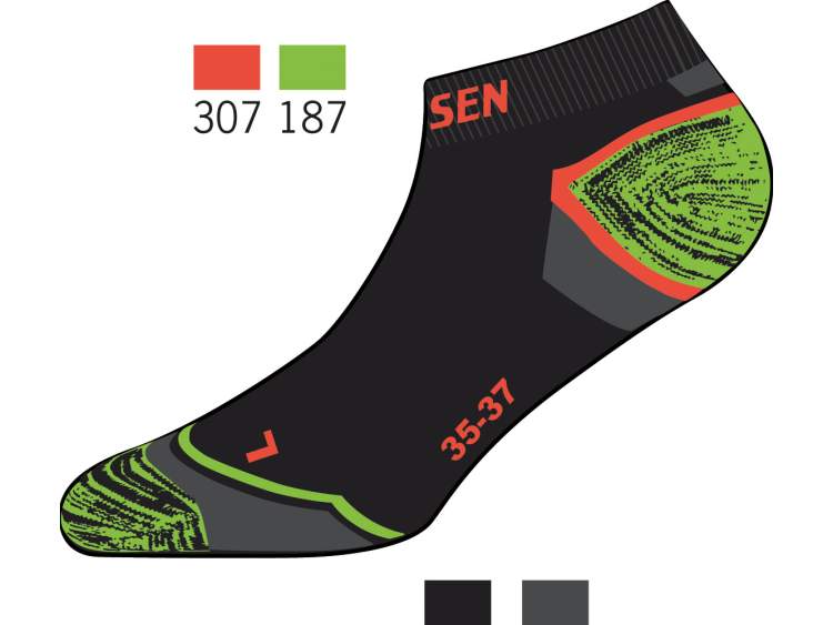 Summer trail running socks in breathable technical fabric  Art. Z53Q5KT (1)