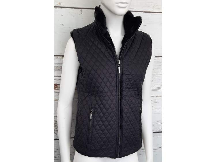 Reversible Fur-Effect Vest | Women's _ Brugi  Art. AL1ZE61 (1)