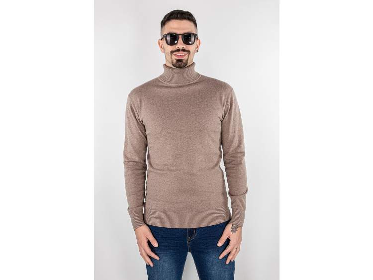 Winter Turtleneck Sweater (80% cotton + 20% wool) | Men's _ Brugi  Art. CK4Q646 (1)