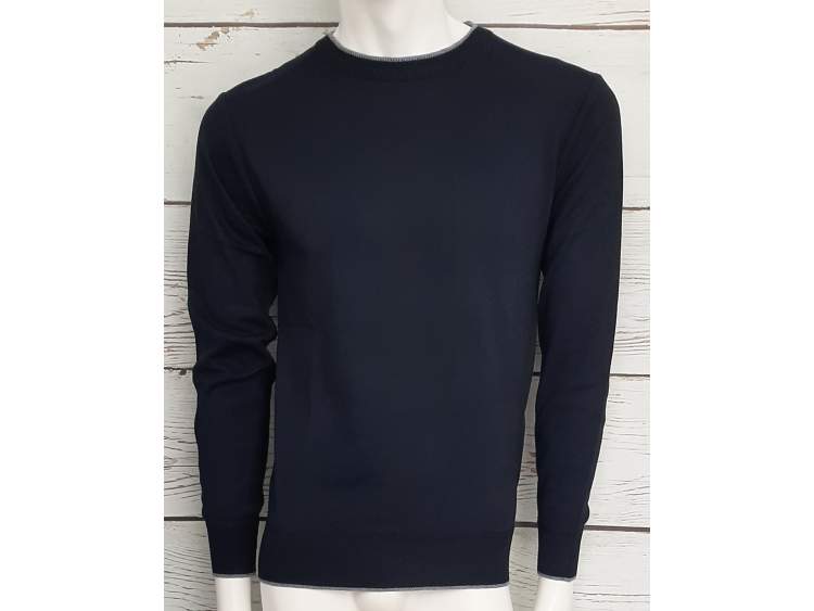 Men's sweater with rounded neckline in soft and comfortable yarn _ Brugi  Art. CV4T956 (1)