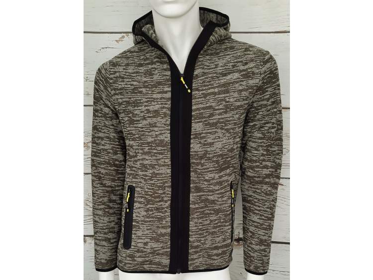 Wool-effect fleece sweater _ Man | Brugi  Art. AH1Q229 (1)