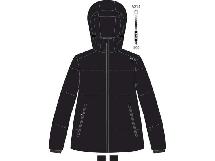 Women's Ski Jacket _ Brugi (Waterproofness: 5000 mm, Breathability: 5000 gr/m2/24h)  Art. AH2HE61 (1)