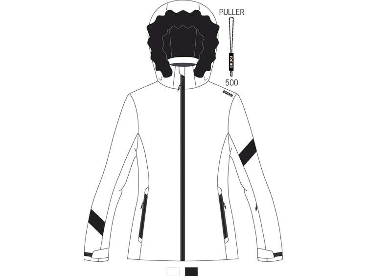 Women's Ski Jacket _ Brugi (Waterproofness: 5000 mm, Breathability: 5000 gr/m2/24h)  Art. AH2I4C1 (1)