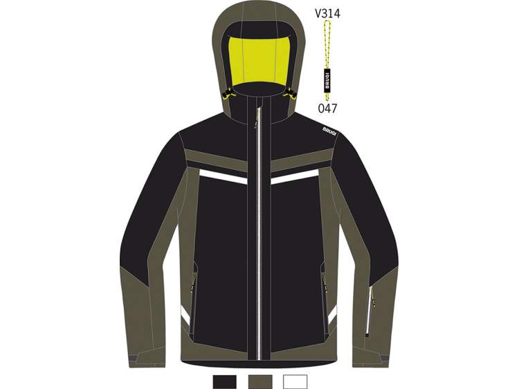 Men's Ski Jacket _ Brugi (Waterproofness: 3000 mm, Breathability: 3000 gr/m2/24h)  Art. AK1EQJZ (1)