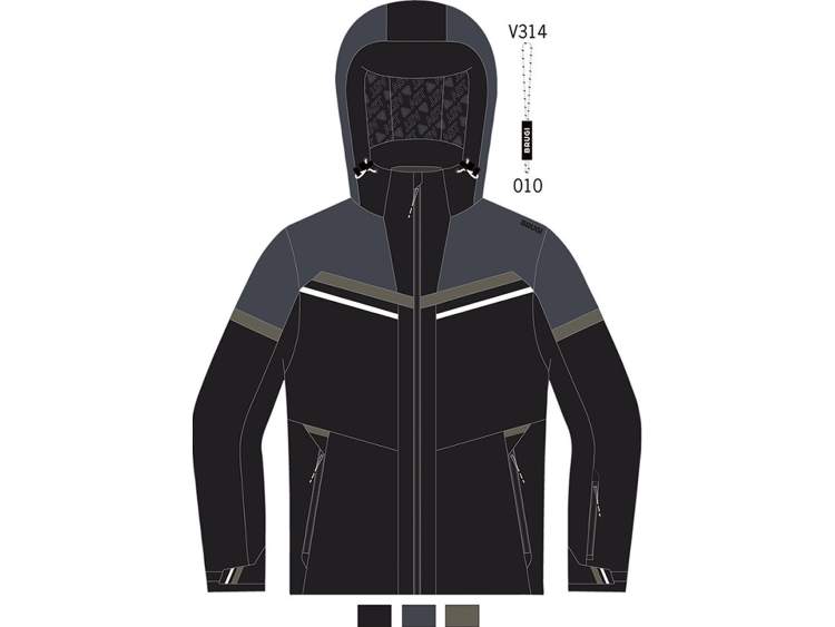 Men's Ski Jacket _ Brugi (Waterproof: 5000 mm, Breathability: 5000 gr/mq/24h)  Art. AK1GSCQ (1)