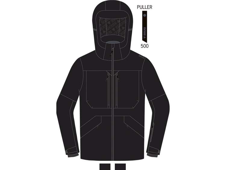 Men's Snowboard Jacket _ Brugi (Waterproof: 5000 mm, Breathability: 5000 gr/sq m/24h)  Art. AK1JE61 (1)