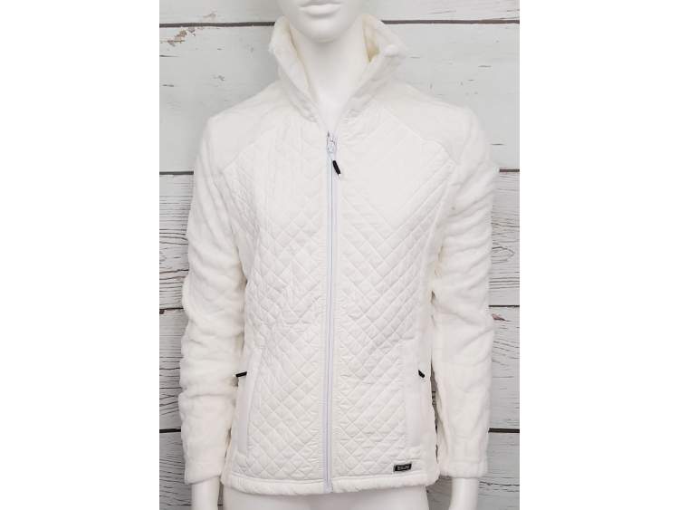 Quilted jacket with teddy bear fleece inserts | Women _ Brugi  Art. AL2P3ZE (1)