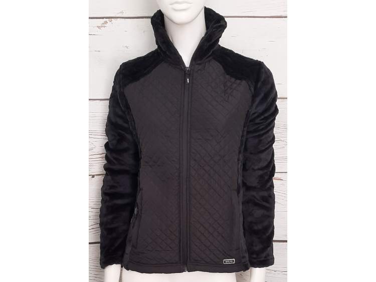 Quilted jacket with teddy bear fleece inserts | Women _ Brugi  Art. AL2PE61 (1)