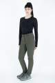 Pantaloni Invernali in tessuto elasticizzato microrigato | Donna _ Nordsen  Art. DP3S220 (1)