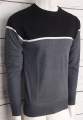 Maglione uomo in filato morbido e confortevole, collo arrotondato e inserti in contrasto _ Brugi  Art. CV4U986 (2)