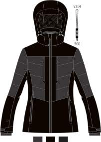 Giacca Sci Donna _ Brugi (Impermeabilità: 8000 mm, Traspirabilità: 5000 gr/mq/24h) - Art. AG2ZY45