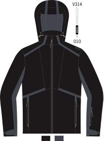 Giacca Sci Uomo _ Brugi (Impermeabilità: 3000 mm, Traspirabilità: 3000 gr/mq/24h) - Art. AK1D19Z