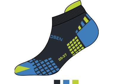 Calzini sportivi estivi in tessuto tecnico traspirante - Art. Z63JQ6X