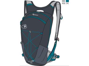 Zaino Trekking 12 litri _ NORDSEN - Art. Z63G489