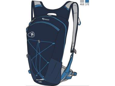 Zaino Trekking 12 litri _ NORDSEN - Art. Z63G960