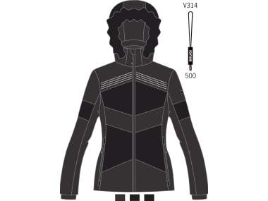 Giacca Sci Donna _ Brugi (Impermeabilità: 8000 mm, Traspirabilità: 5000 gr/mq/24h) - Art. AG2KY45