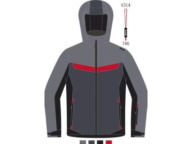 Giacca Sci Uomo _ Brugi (Impermeabilità: 3000 mm, Traspirabilità: 3000 gr/mq/24h) - Art. AI1AQCX