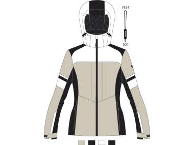 Giacca Sci Donna _ Brugi (Impermeabilità: 5000 mm, Traspirabilità: 5000 gr/mq/24h) - Art. AG2UQT5