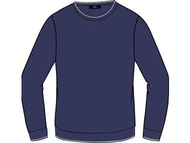 Maglione uomo con scollo arrotondato in filato morbido e confortevole _ Brugi - Art. CV4T956