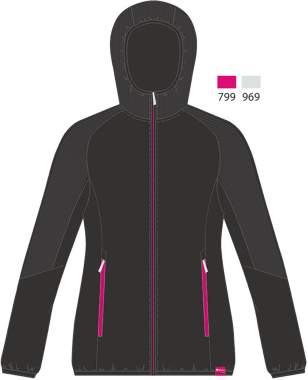 Felpa traspirante con morbida garzatura interna | Trekking Donna _ Brugi - Art. NL2A500