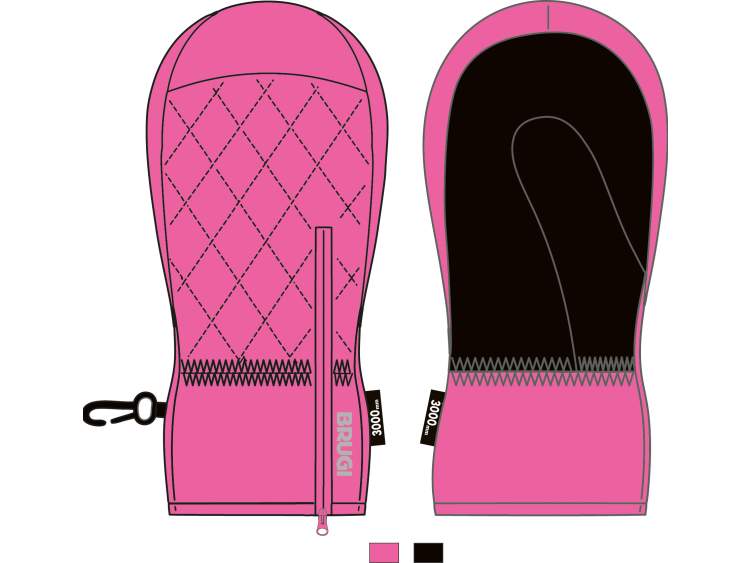 Guanti/Muffole da  Neve per Bambine _ Brugi (impermeabilità: 3000 mm)  Art. Y146SGT (1)