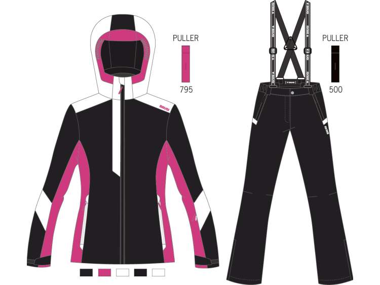 Tuta Sci Ragazza _ Brugi (Impermeabilità: 3000 mm, Traspirabilità: 3000 gr/mq/24h)  Art. JE25QAU (1)