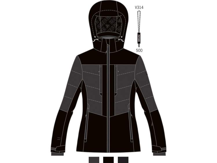 Giacca Sci Donna _ Brugi (Impermeabilità: 8000 mm, Traspirabilità: 5000 gr/mq/24h)  Art. AG2ZY45 (1)