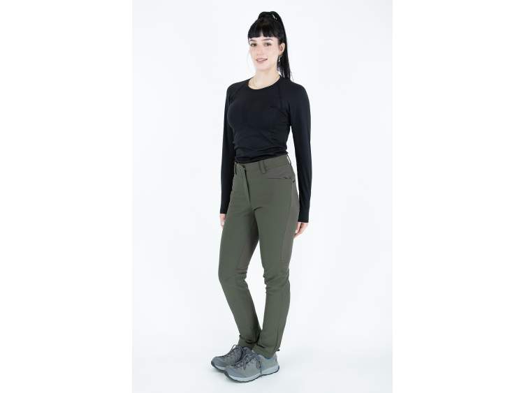 Pantaloni Invernali in tessuto elasticizzato microrigato | Donna _ Nordsen  Art. DP3S220 (1)