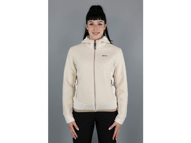 Giacca Donna in pile effetto orsetto (lana di pecora) _ Nordsen  Art. DR3CKSG (1)