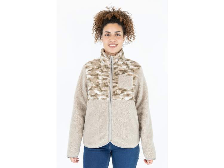 Giacca in pile teddy (effetto pelliccia orsacchiotto) | Donna _ Brugi  Art. NK2DDW7 (1)