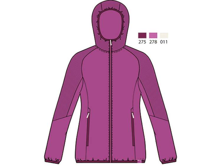 Felpa traspirante con morbida garzatura interna | Trekking Donna _ Brugi  Art. NL2A830 (1)