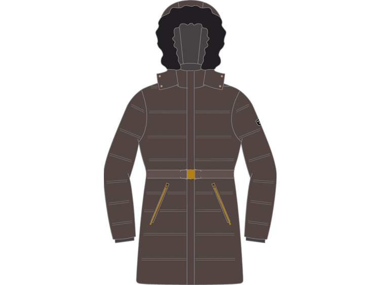 Cappotto lungo, trapuntato e impermeabile | Donna _ Brugi  Art. CY5I158 (1)
