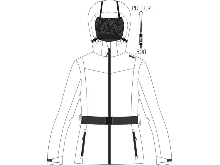 Giacca Sci Donna _ Brugi (Impermeabilità: 10000 mm, Traspirabilità: 5000 gr/mq/24h)  Art. AH2L010 (1)